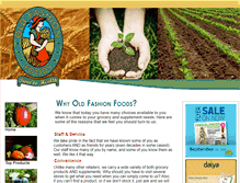 Tablet Screenshot of oldfashionfoods.com